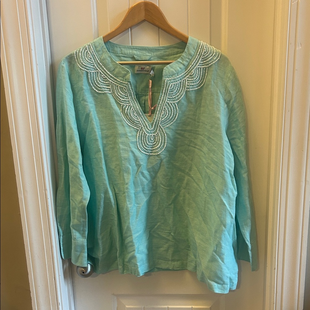 NWT Vineyard Vines embellished tunic top